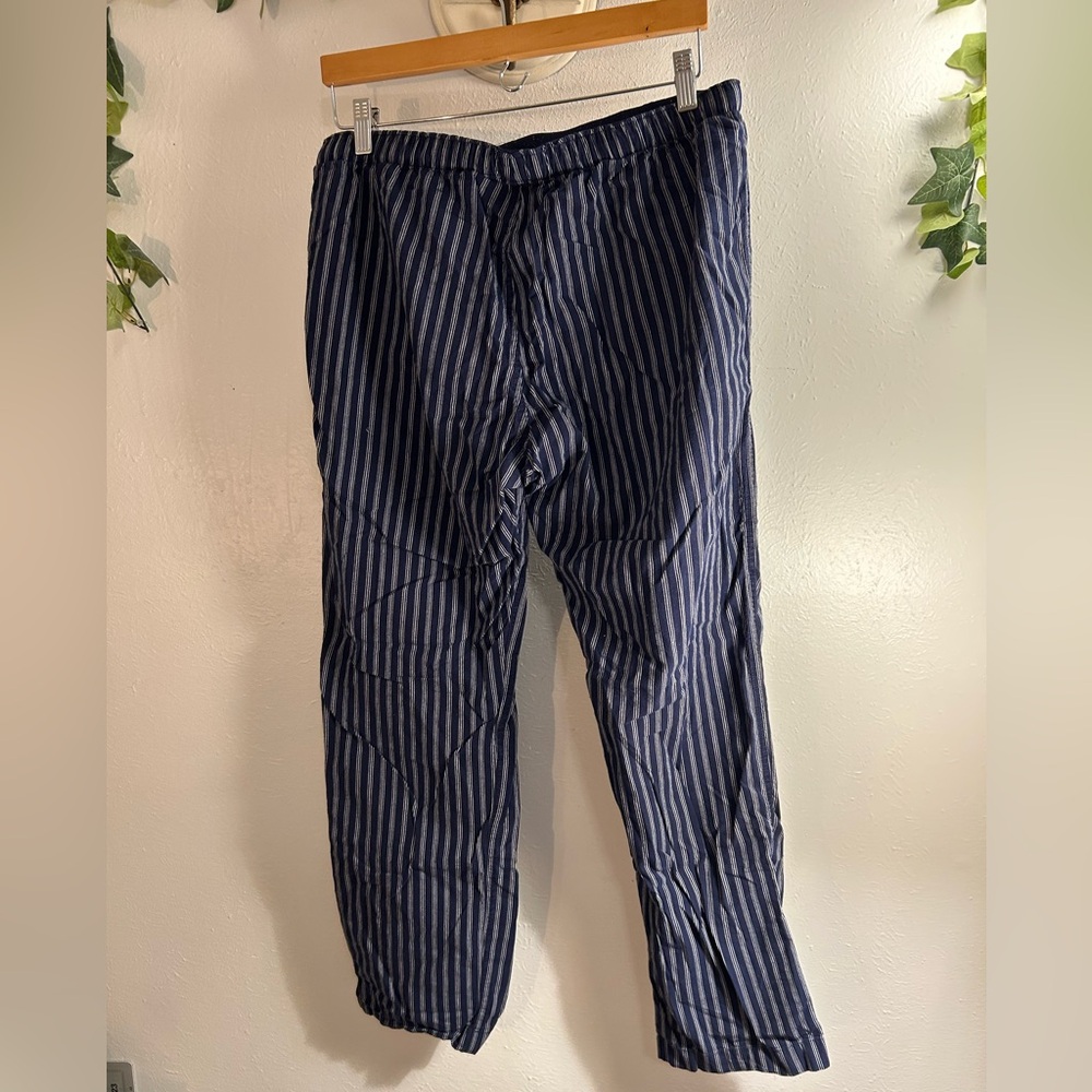 Gap Men's Striped Blue & White PJ Pants - Picture 2 of 7